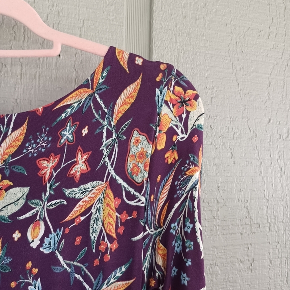 Anthropologie Maeve Women Beloved Floral Dress Size S Feminine Stretch Tie Front - Picture 8 of 16